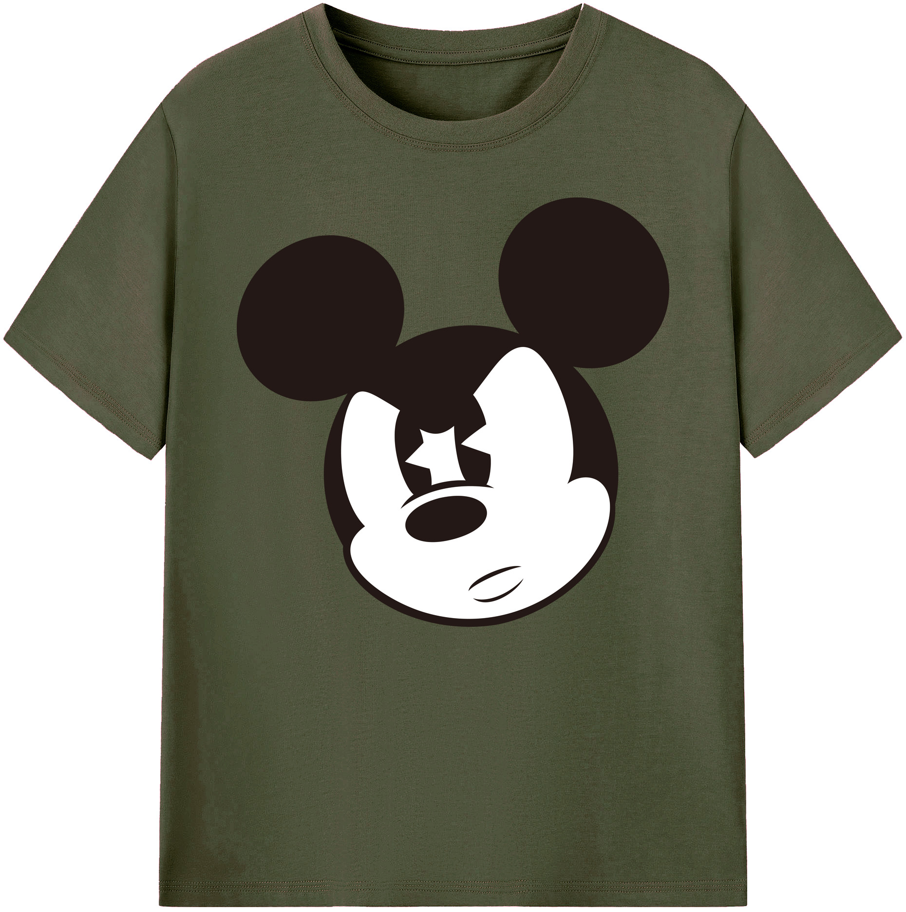 ミッキーマウス Mickey Mouse 綿100％ メンズ半袖Tシャツ｜肌触りやわらか＆通気性